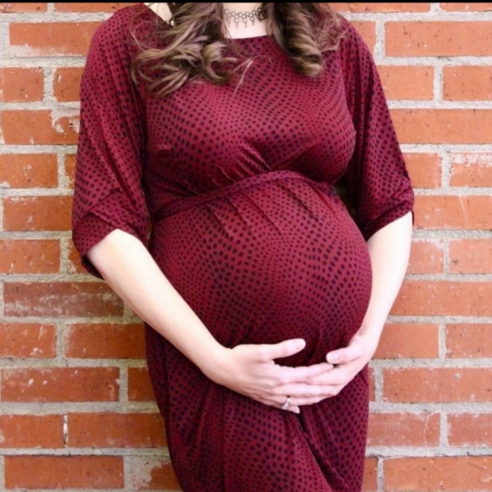 Motherhood Maternity Polka Dot Dress